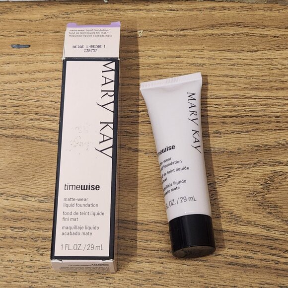 MaryKay TimeWise Matte-Wear Liquid Foundation BEIGE 1 Sz 1 FL OZ - Picture 2 of 4